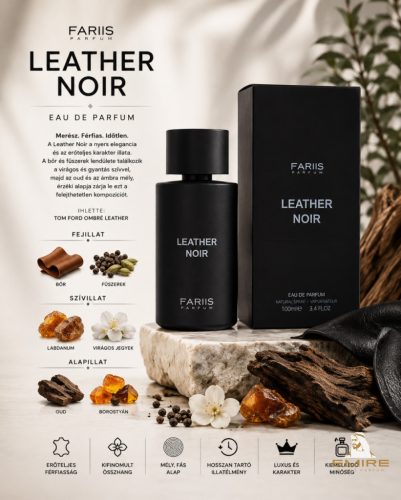 Fariis Leather Noir Eau de Parfum dekant 10 ml
